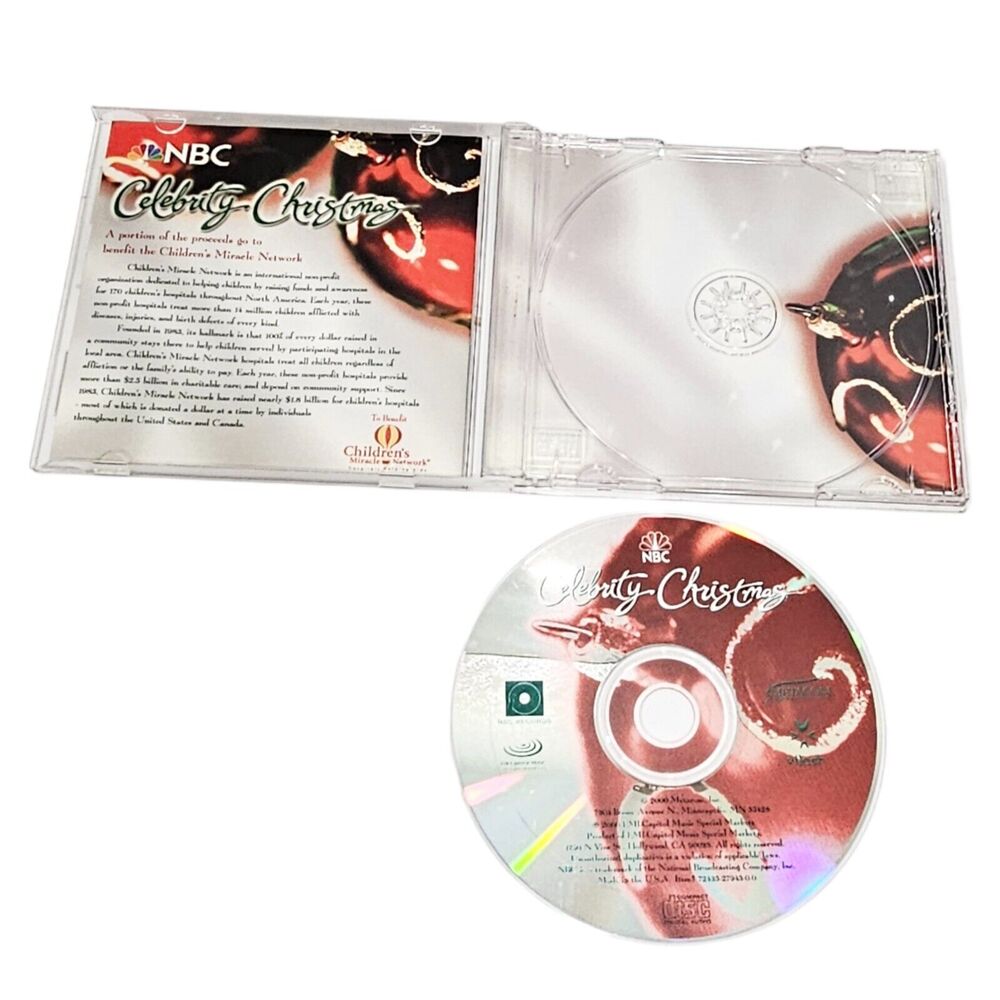 NBC Celebrity Christmas Music CD - Xmas Rock & Pop Compilation Songs - 2000